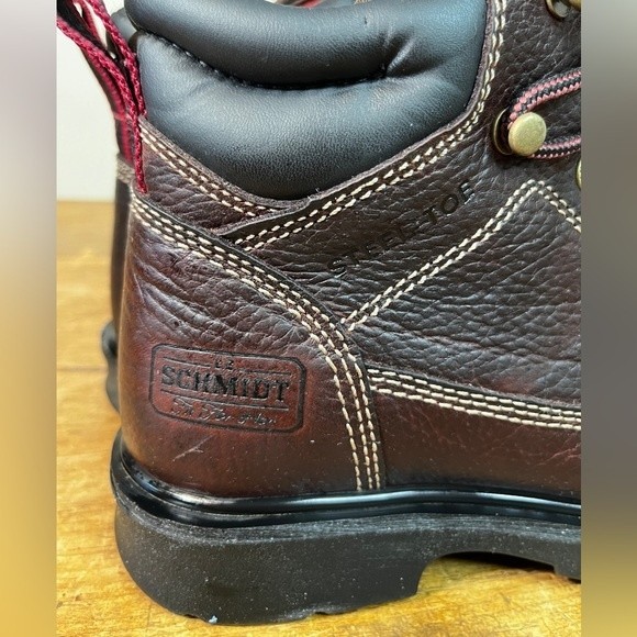 Schmidt Women’s Leather lace up steel toe safety boots size 6M - Picture 5 of 14